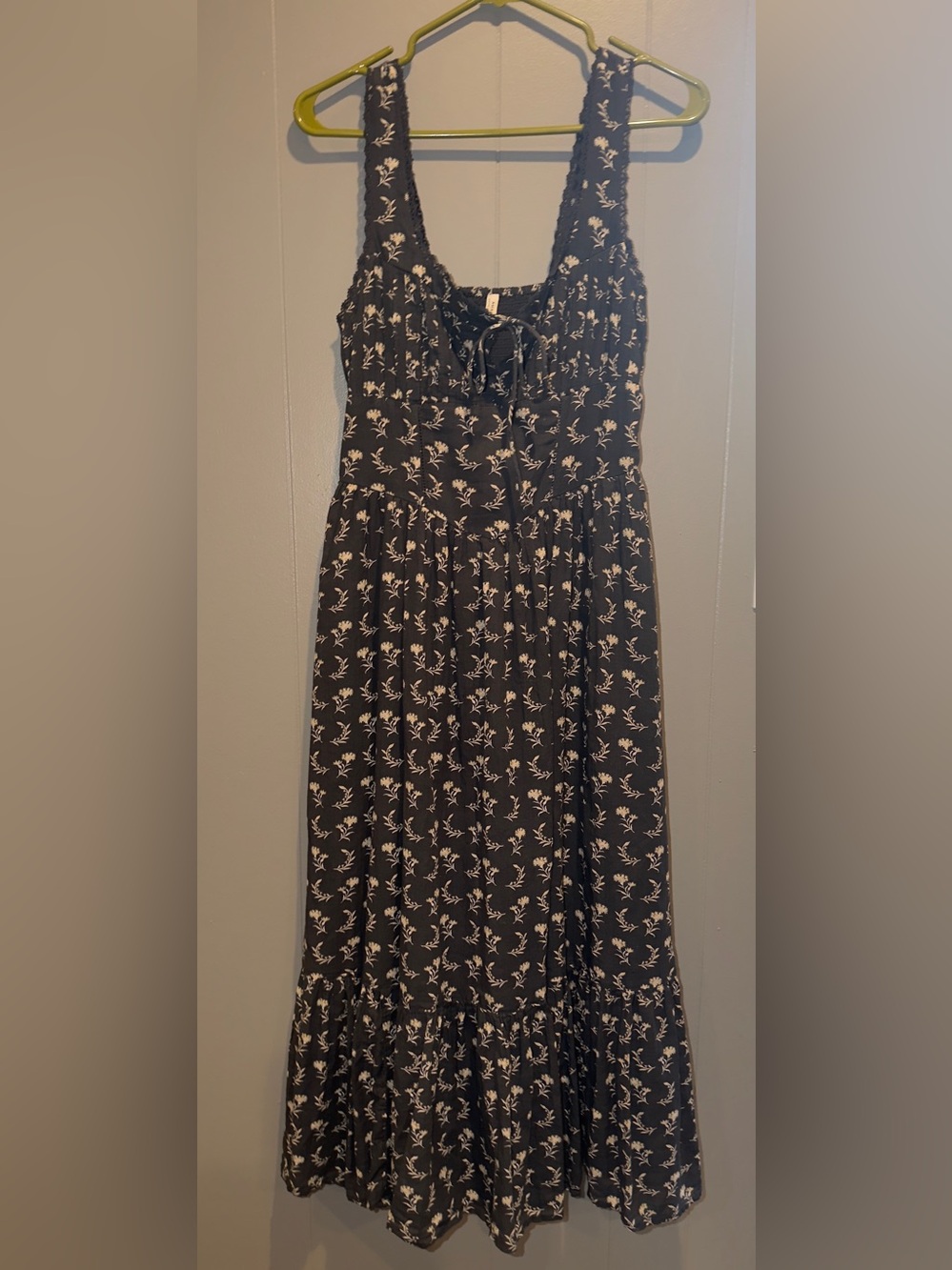 American Eagle Cottagecore Smocked Corset Floral Midi Dress- Size M